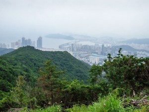 View of Busan from the top of the hike