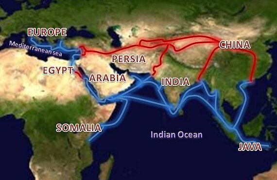 Silk Road map