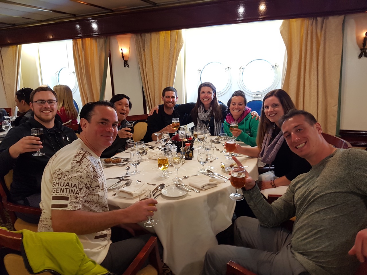 Passengers enjoy dinner in the Ocean Diamond dining room