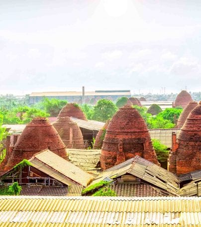 Brickyard village near Vinh Long, Vietnam