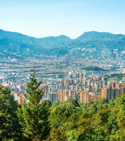 City of Medellin in Colombia's Aburra Valley