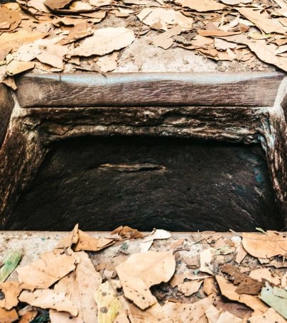 Cu Chi Tunnel entrance, Vietnam