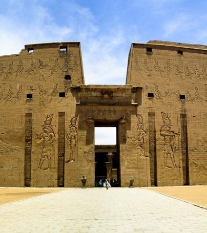 Wall of Edfu in Egypt