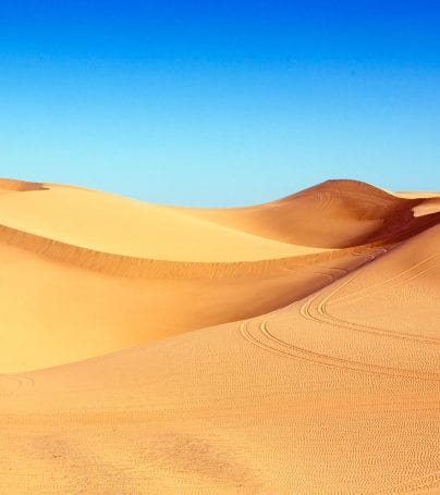 Sand dunes in the Gobi Desert