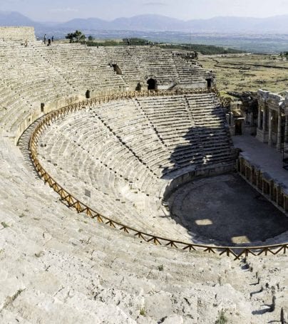 Ancient ruins of Hieropolis ampitheatre