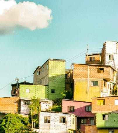 Houses of Medellin, Colombia