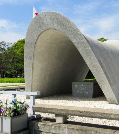 Hiroshima monument in Japan