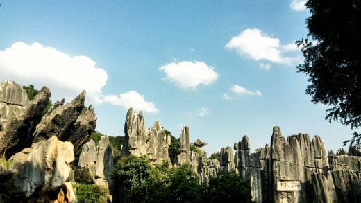 Stone forest near Kunming, China