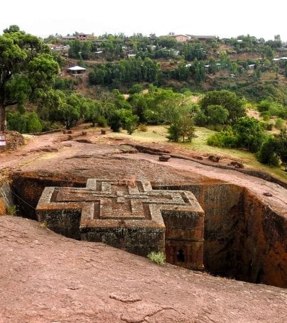 Lalibela rock in Ethiopia