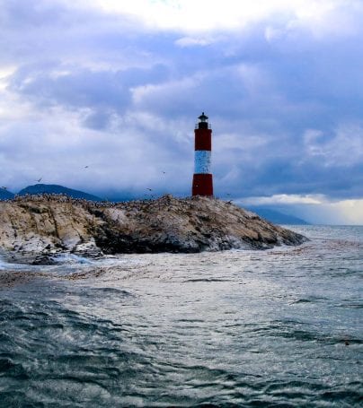 Lighthouse in Tierra del Fuego, Argentina