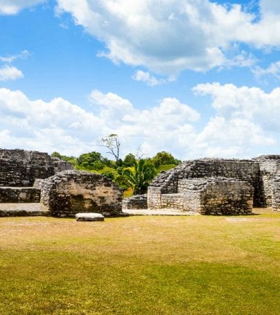 Ancient Mayan ruins in western Belize