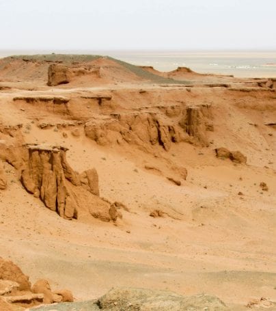 Flaming Cliffs in Mongolia