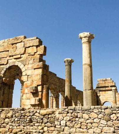 Ruins of Volubilis in Morocco