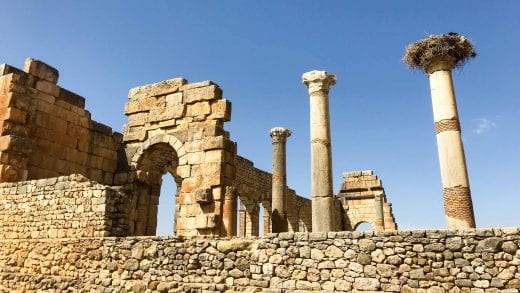 Ruins of Volubilis in Morocco