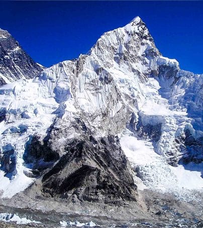 View of Mount Everest near Kunde, Nepal