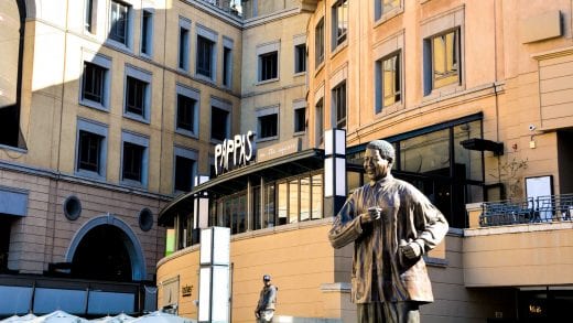 Nelson Mandela statue in Johannesburg, South Africa