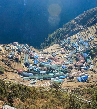 Nepal shore town