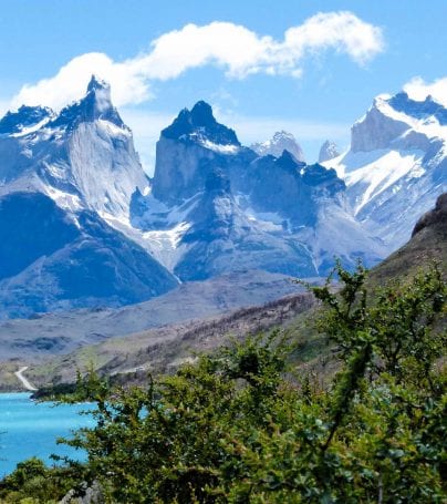 Patagonia mountain range in Chile