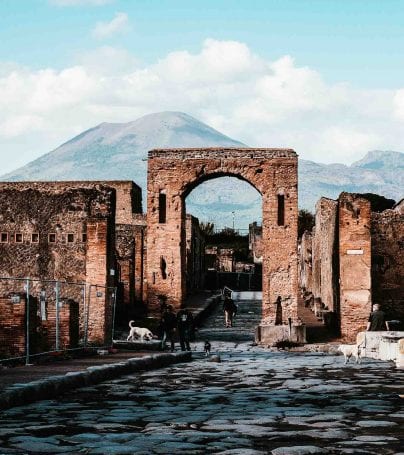 Ruins of Pompeii in Italy