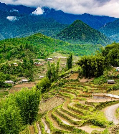 View across the hills of Sapa, Vietnam