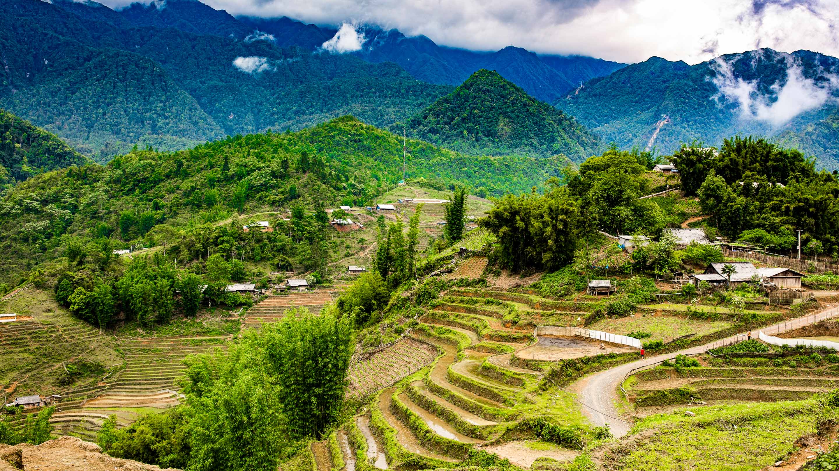 View across the hills of Sapa, Vietnam