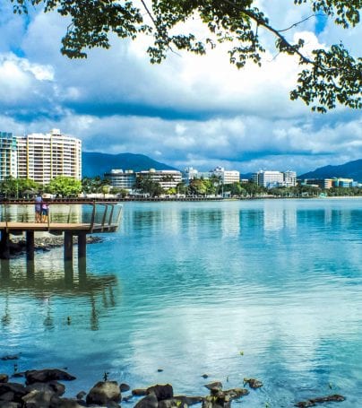 Shoreline of Cairns, Australia