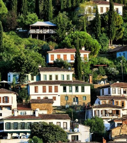 Hillside houses of Sirince, Turkey