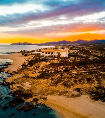 Sunset over San Jose del Cabo beach