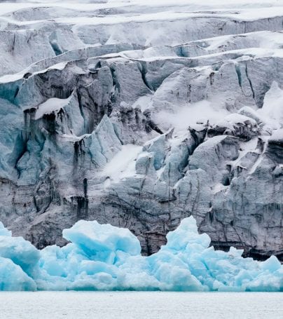 Svalbard Glacier in the Greenland Sea