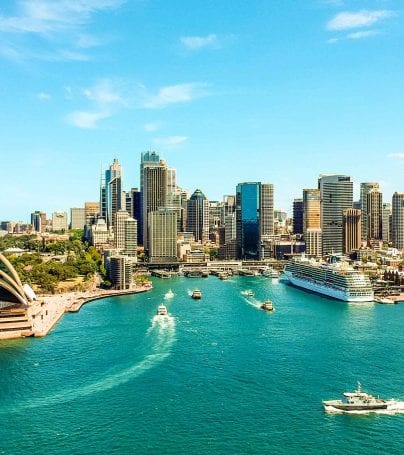 Aerial view of Sydney, Australia