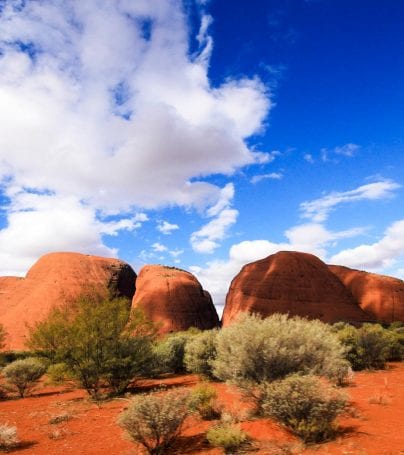 The Olgas Mountains in the Australia Outback