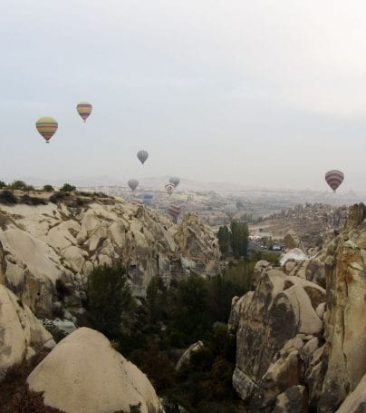 Hot air balloons in Cappadocia, Turkey