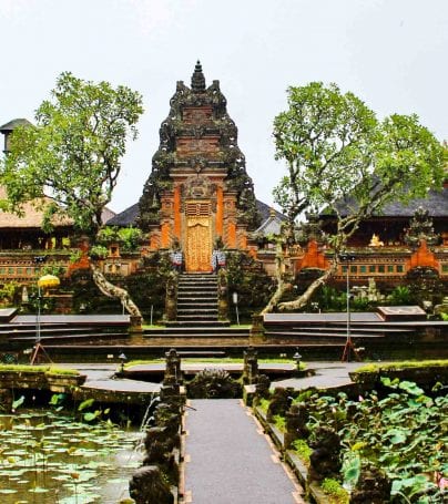 Temple at Ubud, Indonesia