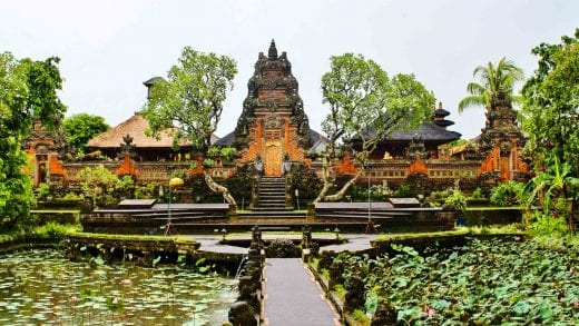 Temple at Ubud, Indonesia