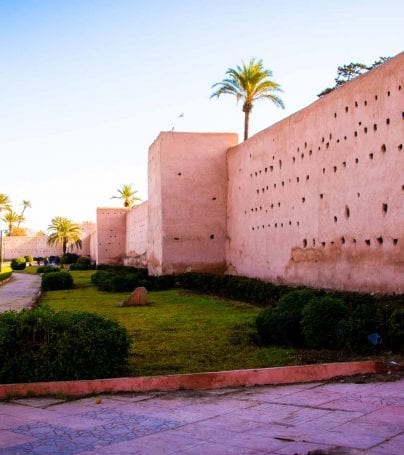 Wall in Marrakech, Morocco