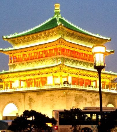 Bell Tower in Xian, China