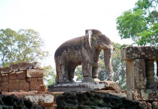 Elephant Terrace in the city of Angkor Thom