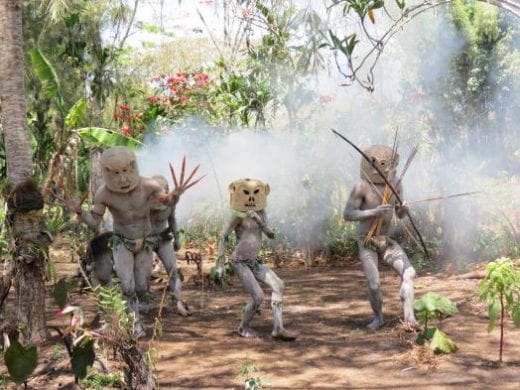 See the Asaro mudmen at the Goroka show