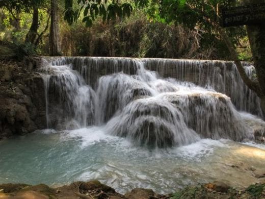 Visit Kuang Sy Waterfalls