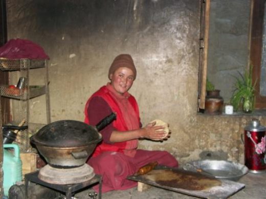 Share tea with local villagers