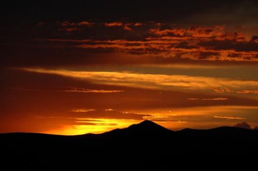 Sunset over Bayangobi