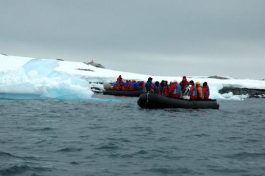 Watch for wildlife and admire the icebergs from your Zodiac