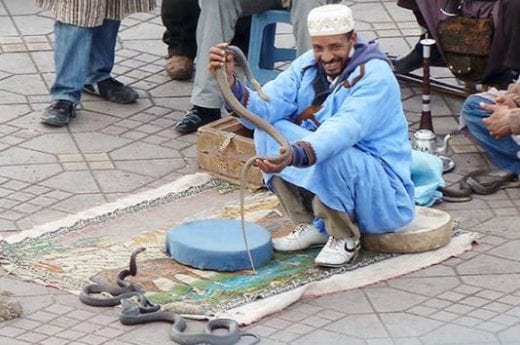 Watch for snake charmers in the square