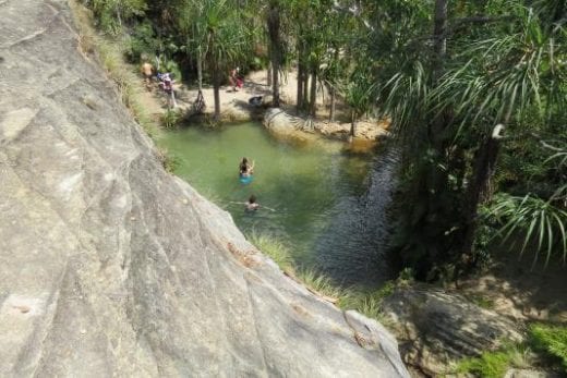 Refresh in the natural pools at Isalo