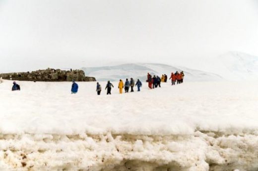 Hiking on the Antarctic Peninsula