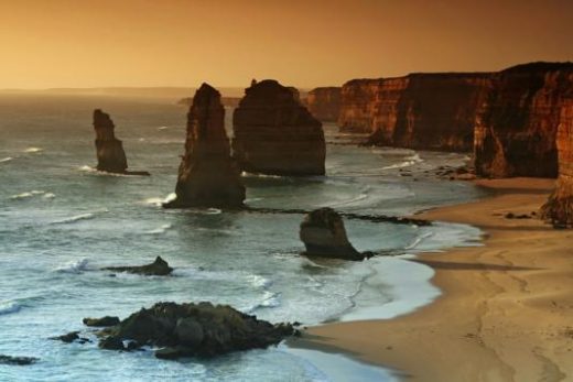 The 12 Apostles along the Great Ocean Road