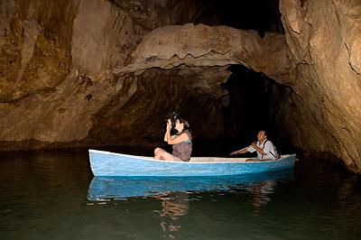 Canoe through Barton Creek Cave