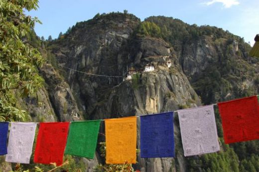 Taktsang (Tiger's Nest) Monastery from the road