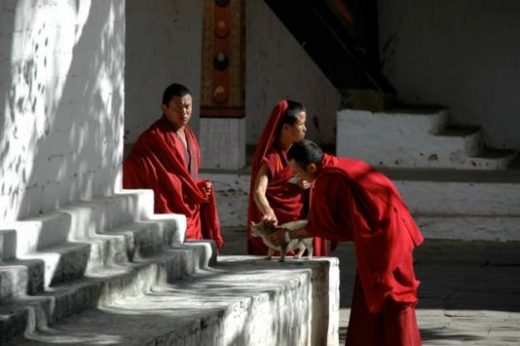 Bhutanese monks