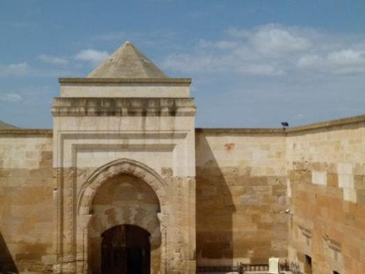 Admire the 13th century Caravanserai on your travels today